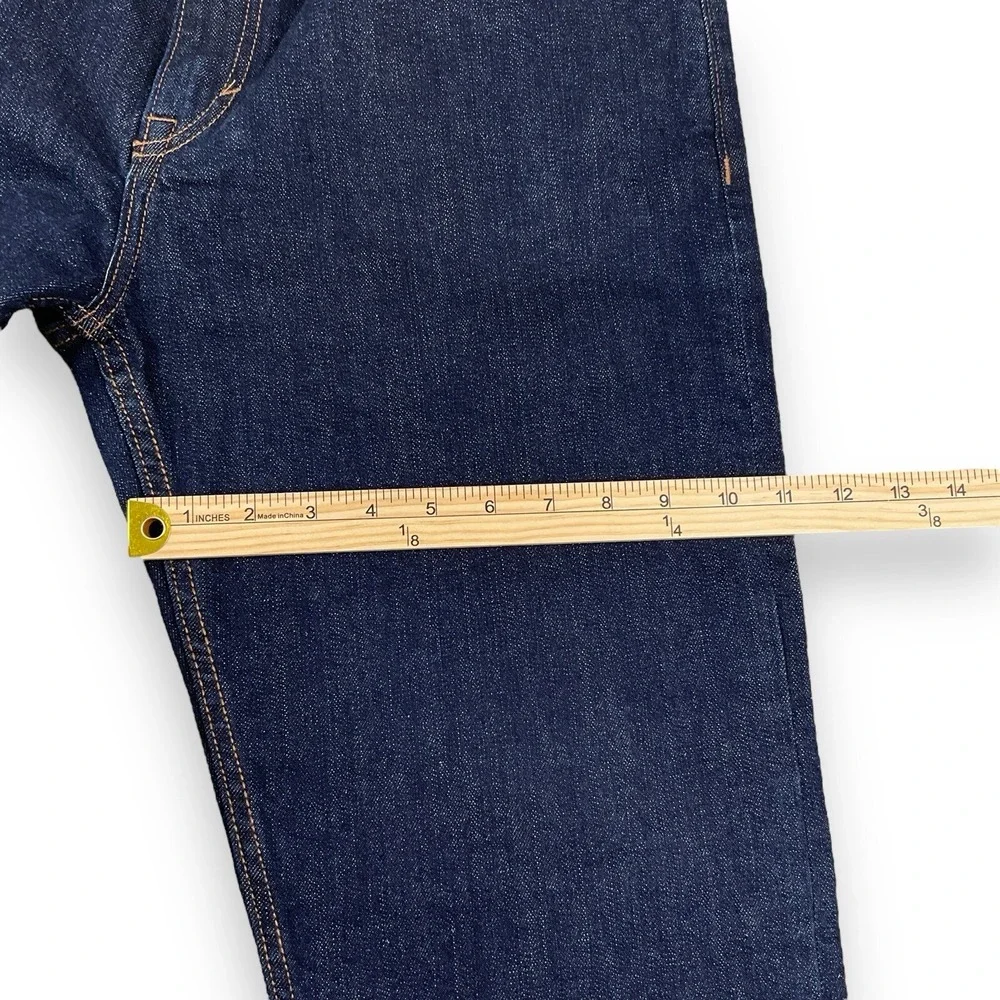 Banana Republic Jeans Men 33x30 (ACTUAL 34x27.5) Dark Blue Straight Fit Denim
